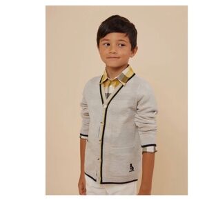 Bonpoint Daho Shirt light green boy size 12